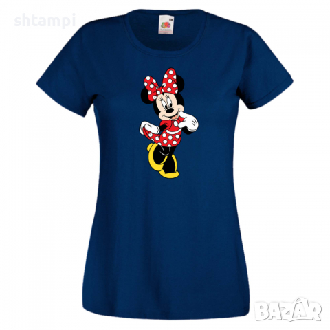 Дамска тениска Minnie Mouse 8 Подарък,Изненада,Рожден ден,, снимка 6 - Тениски - 36530828