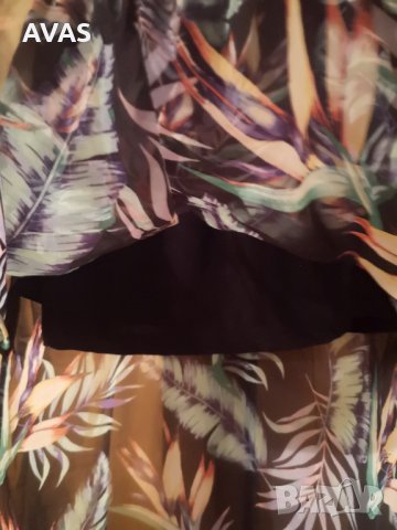 Нова -45% плажна пола H&M черна воалена лятна S размер, снимка 5 - Поли - 32881620