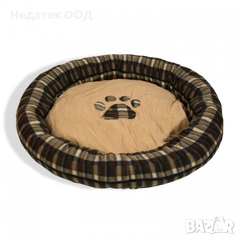 Кръгло легло за домашни любимци, 80 см, многоцветен