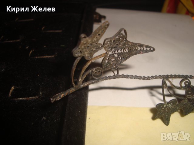 СТАРИНЕН ФИЛИГРАНЕН СРЕБЪРЕН ВЕНЕЦ ДИАДЕМА ВИСОКА ПРОБА СРЕБРО ЮВЕЛИРНА РАБОТА УНИКАТ КОРОНА 23493, снимка 11 - Антикварни и старинни предмети - 33213715