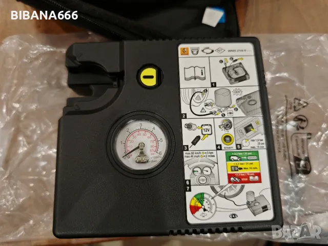 Компресор и пяна Авариен комплект Дачия, Рено Dacia, снимка 2 - Аксесоари и консумативи - 49578549