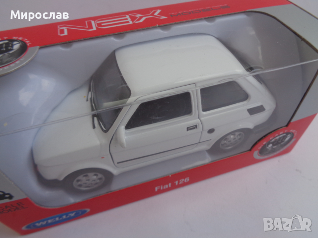 1:34 WELLY FIAT 126 ПОЛСКО ФИАТЧЕ КОЛИЧКА МОДЕЛ ИГРАЧКА, снимка 3 - Колекции - 44894183