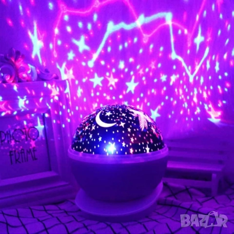 Нощна лампа детски планетариум
