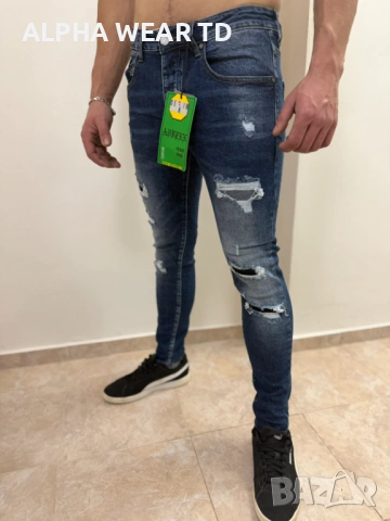 СИНИ ДЪНКИ КОД JC-7430B, снимка 2 - Дънки - 53084781