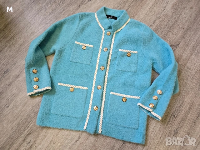 НОВА луксозна жилетка VALENTINO от вълна и ангора на намаление 