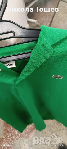 Продавам зелени polo на Lacoste , снимка 3 - Тениски - 52519941