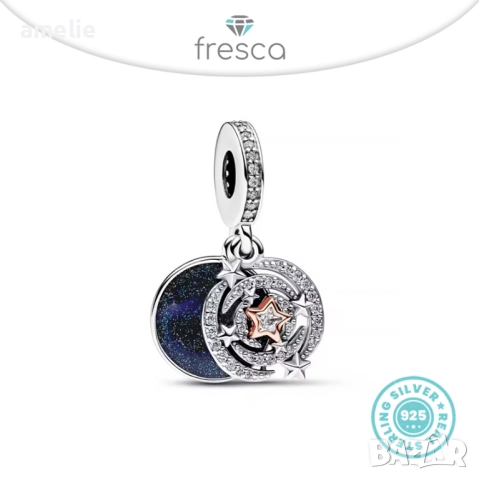 Коледни талисмани Fresca по модел тип Пандора Pandora с печати S 925 Christmas Collection, снимка 11 - Гривни - 48278831