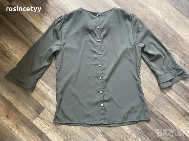 Тъмнозелена риза Vero Moda, снимка 11 - Ризи - 46810862