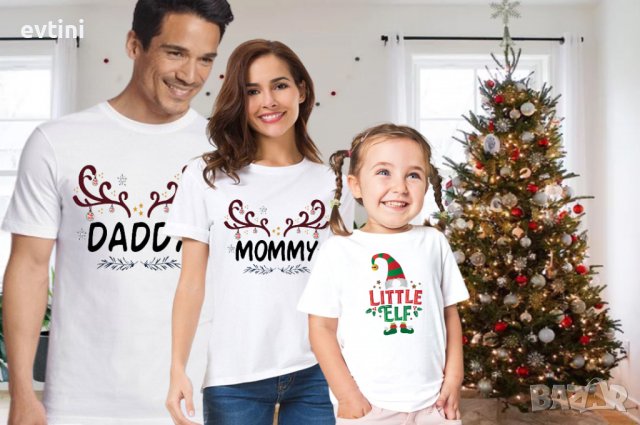 Коледен комплект тениски за цялото семейство, снимка 2 - Тениски - 38214750
