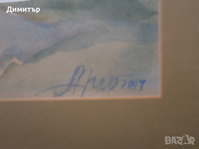 Акварел А.Манасиев, снимка 4 - Картини - 52875230