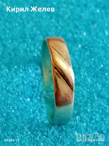 Артистичен сребърен пръстен майсторска ръчна изработка 52370, снимка 2 - Пръстени - 52650346