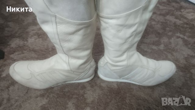 Адидас-кожени ботуши 38-39 номер-Виетнам, снимка 2 - Дамски ботуши - 39083985