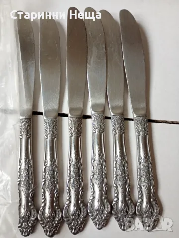 Ретро Винтидж стари немски прибори хранене старинни немски прибори десертен нож десертни ножове, снимка 4 - Антикварни и старинни предмети - 48343592