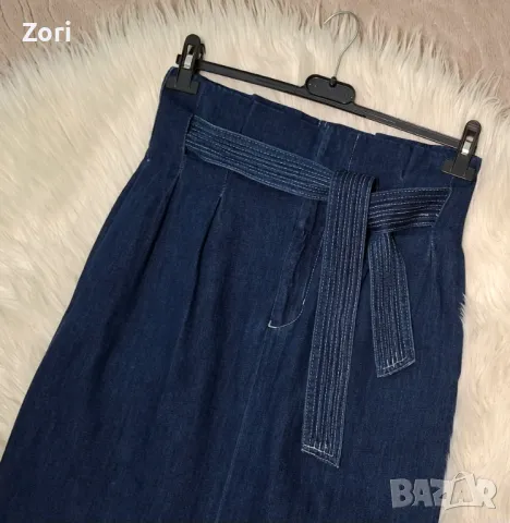 УНИКАЛНА дънкова пола размер С, снимка 2 - Поли - 49821689