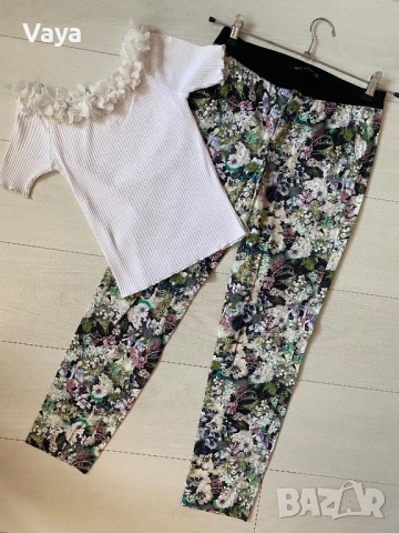 Панталон Zara с Бяла блуза