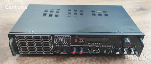 KTV LHL AV 1601 караоке усилвател с Bluetooth, FM, USB, SD и вграден високоговорител, 2х100W RMS, снимка 2 - Ресийвъри, усилватели, смесителни пултове - 37172440