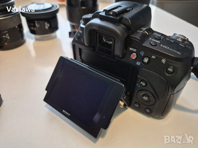 Sony A 580 фотоапарат,обективи и статив., снимка 5 - Фотоапарати - 53521502