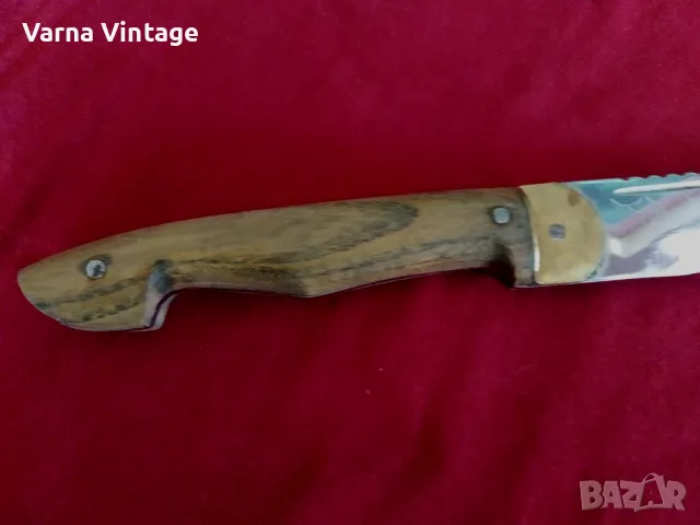 Ръчно изработен нож + кания. (2)., снимка 5 - Ножове - 49763495