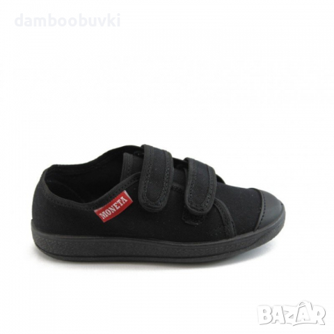 Детски гуменки МONETA с лепки черно 27/35