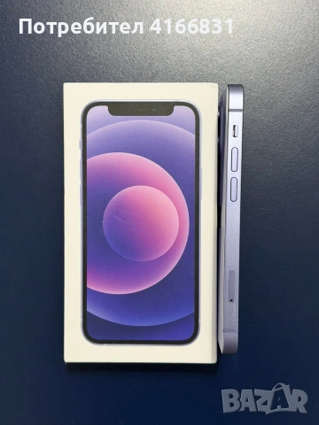 iPhone 12 Mini 64GB Лилав | Като нов | Пълен комплект, снимка 6 - Други - 53180321