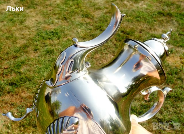 Английска бронзова кана,чайник 1.4 кг.,2 литра., снимка 10 - Антикварни и старинни предмети - 26268926