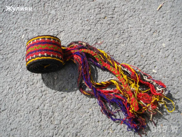 СТАР ТЪКАН КОЛАН ЗА ПАФТИ НОСИЯ , снимка 6 - Антикварни и старинни предмети - 50097333