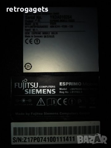 Продавам Fujitsu Siemens esprimo mobile v5535 - 1, снимка 4 - Лаптопи за дома - 37893397