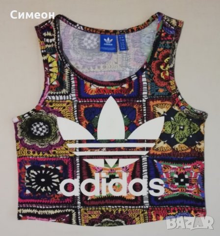 Adidas Originals Crochita Tank Top НОВ оригинален потник S Адидас кроп, снимка 1 - Спортни екипи - 33222801