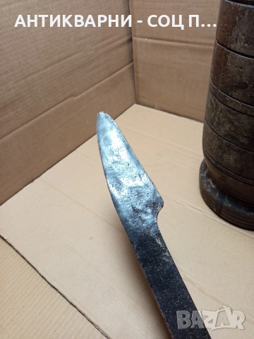 Соц Старо Дървено Чукало За Подправки Зърно И Други Общо Тегло 7.500кг. Номер 595., снимка 10 - Антикварни и старинни предмети - 53205475