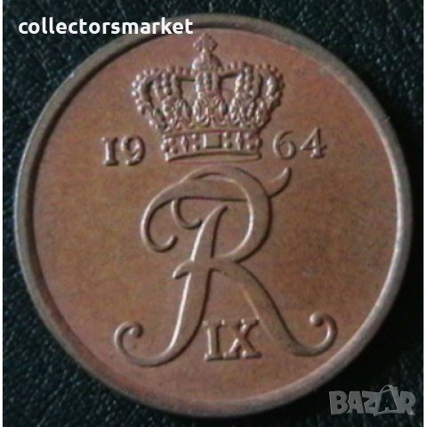 5 оре 1964, Дания, снимка 2 - Нумизматика и бонистика - 28377698
