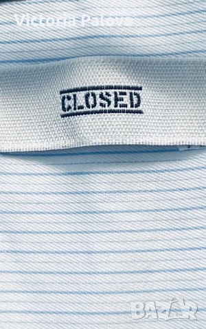 Скъпа риза модерно райе CLOSED , снимка 4 - Ризи - 51303139