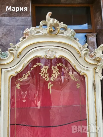 Италианска барокова витрина Silik 03050, снимка 3 - Секции и витрини - 48362986