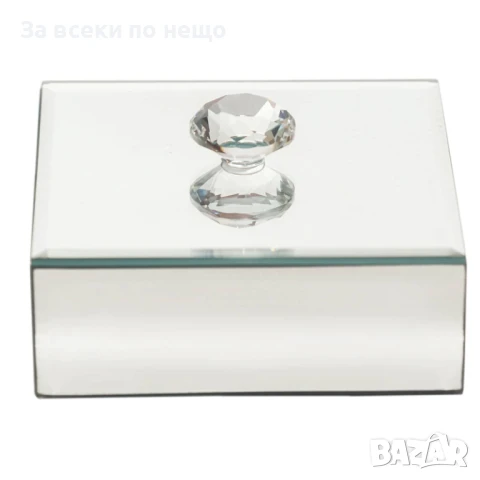 Сребърна кутия за бижута, 10*10*5 см Код P1065, снимка 2 - Други стоки за дома - 51425404