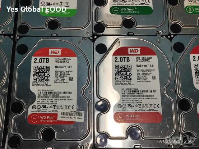 WD HDD 3.5 2TB - Твърди дискове / Хард диск за компютър / DVR - NVR, снимка 4 - Твърди дискове - 49858124