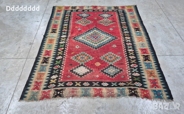 Стар Чипровски килим, снимка 2 - Антикварни и старинни предмети - 52838629