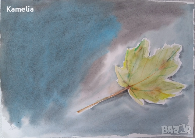 Картина: "Прераждане" акварел , снимка 1