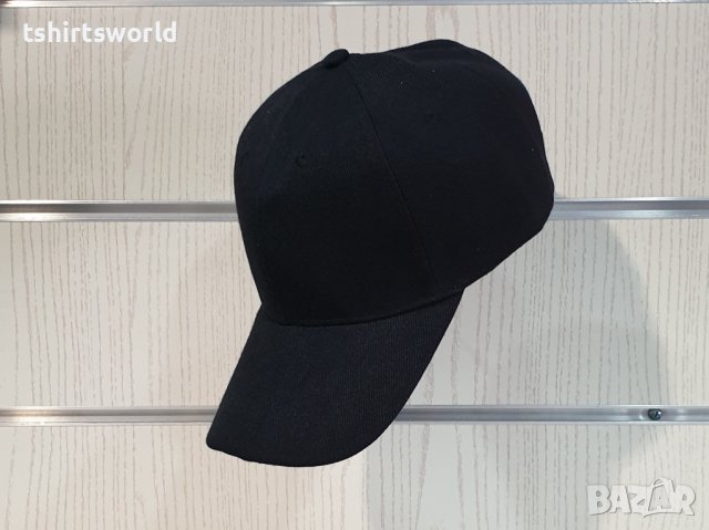 Нова изчистена шапка с козирка в черен цвят, снимка 5 - Шапки - 36922776