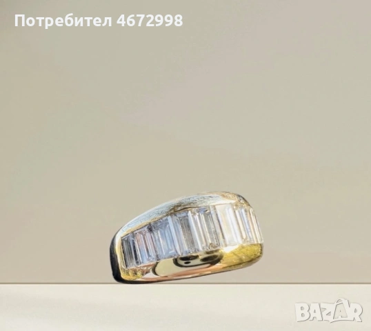 Пръстен със диаманти 2.2 к. И 18к злато