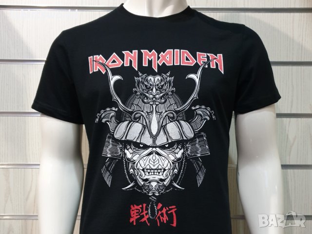 Нова мъжка тениска на музикалната група IRON MAIDEN - Senjutsu Samurai Eddie Graphic Navy, снимка 8 - Тениски - 37106867