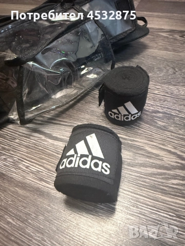 НОВИ/Боксови ръкавици + бинтове/ADIDAS, снимка 4 - Бокс - 52594413