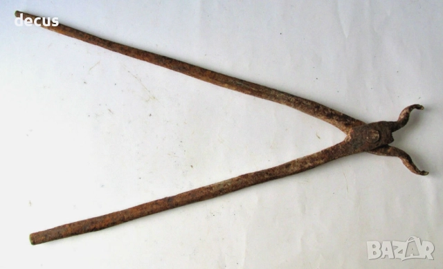 Древни средновековни железни ковашки клещи, снимка 4 - Антикварни и старинни предмети - 51456383