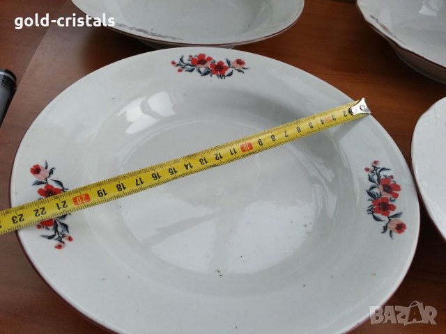 Стар български порцелан чинии за допълване , снимка 3 - Антикварни и старинни предмети - 32986035