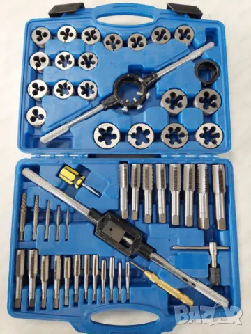 Комплект метчици и плашки  51 части		