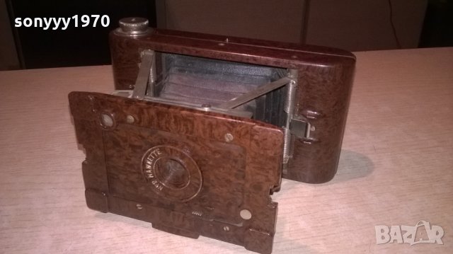 kodak hawkette nr2-бакелитово ретро фото-внос франция, снимка 2 - Фотоапарати - 26772111