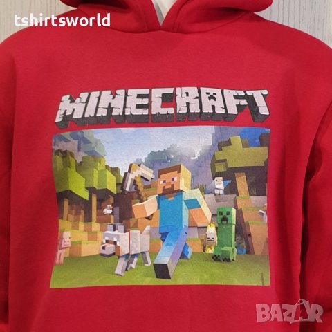 Нов мъжки суичър с дигитален печат MINECRAFT (Майнкрафт), снимка 2 - Суичъри - 39094824