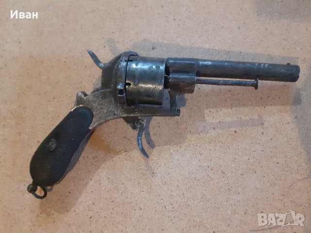 Щифтов револвер Лефуше 11мм , снимка 2 - Антикварни и старинни предмети - 44042291
