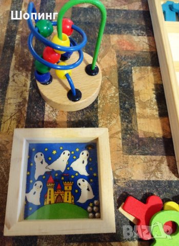 Комплект дървени образователни играчки, снимка 5 - Други игри - 35218323