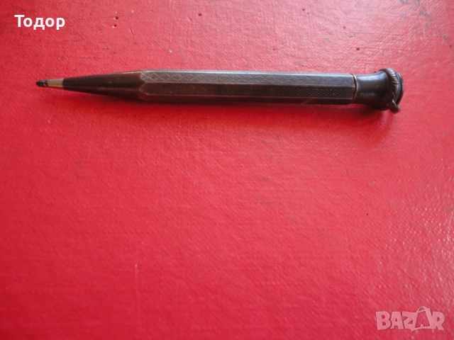 Уникален сребърен молив с емайл Art Nouveau 800, снимка 9 - Колекции - 52849468