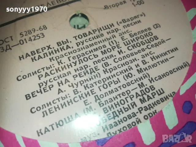 МЕЛОДИЯ-РУСКА ПЛОЧА 1610241759, снимка 12 - Грамофонни плочи - 47607718