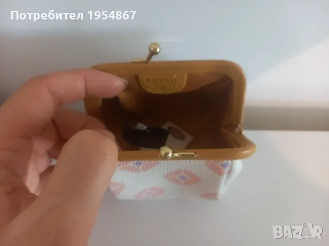 Оригинално FOSSIL протмоне за монети, снимка 3 - Портфейли, портмонета - 48369873